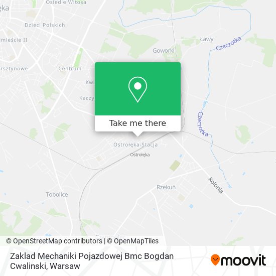 Zaklad Mechaniki Pojazdowej Bmc Bogdan Cwalinski map