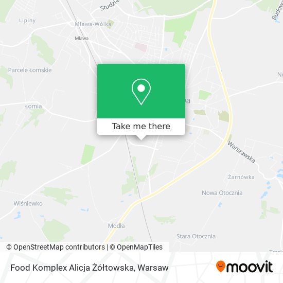 Food Komplex Alicja Żółtowska map