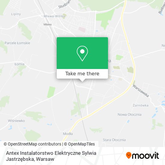 Antex Instalatorstwo Elektryczne Sylwia Jastrzębska map