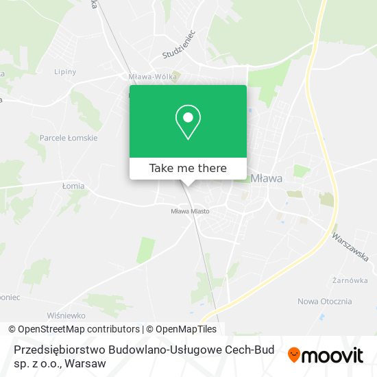 Przedsiębiorstwo Budowlano-Usługowe Cech-Bud sp. z o.o. map