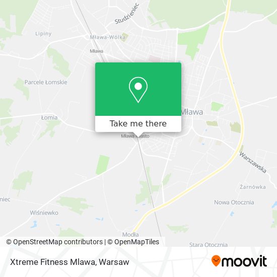 Xtreme Fitness Mlawa map