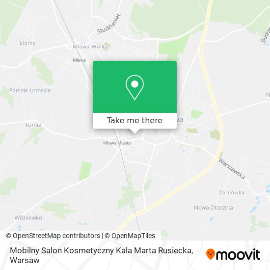 Карта Mobilny Salon Kosmetyczny Kala Marta Rusiecka