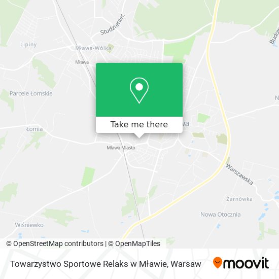 Towarzystwo Sportowe Relaks w Mławie map