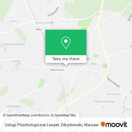 Usługi Psychologiczne Leszek Zdrodowski map