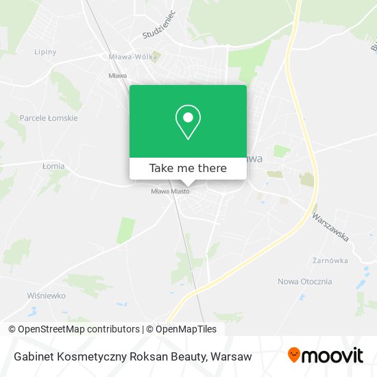 Gabinet Kosmetyczny Roksan Beauty map