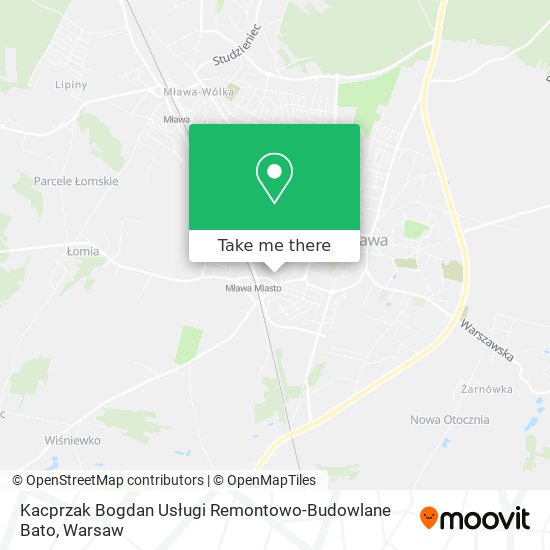 Kacprzak Bogdan Usługi Remontowo-Budowlane Bato map