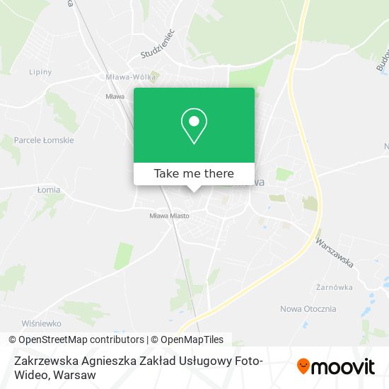 Zakrzewska Agnieszka Zakład Usługowy Foto-Wideo map