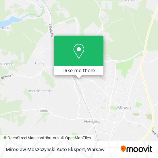 Mirosław Moszczyński Auto Ekspert map