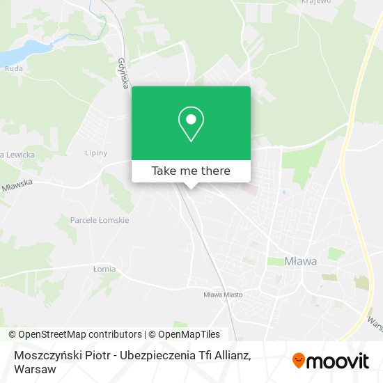 Moszczyński Piotr - Ubezpieczenia Tfi Allianz map