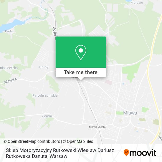 Sklep Motoryzacyjny Rutkowski Wiesław Dariusz Rutkowska Danuta map