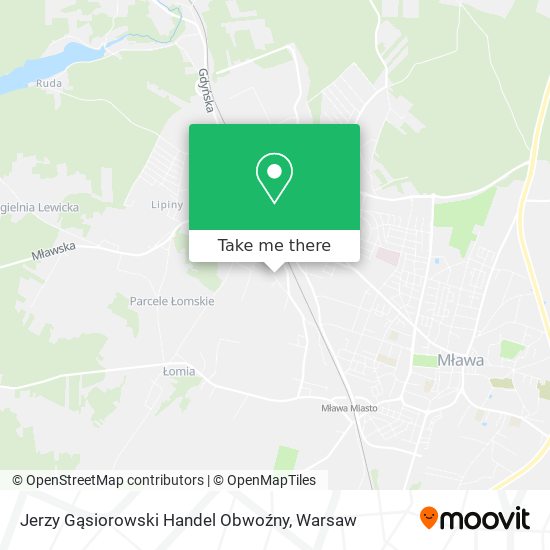 Jerzy Gąsiorowski Handel Obwoźny map