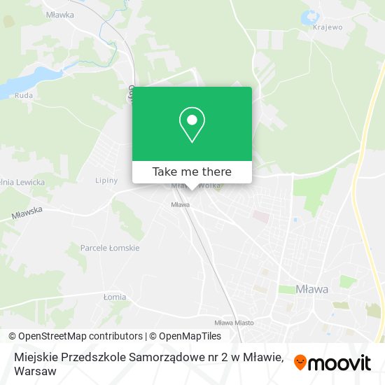 Miejskie Przedszkole Samorządowe nr 2 w Mławie map