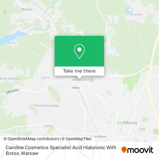 Caroline Cosmetics Specialist Acid Hialuronic With Botox map