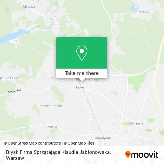 Błysk Firma Sprzątająca Klaudia Jabłonowska map