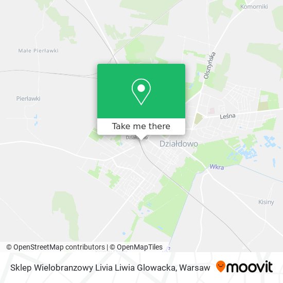 Sklep Wielobranzowy Livia Liwia Glowacka map