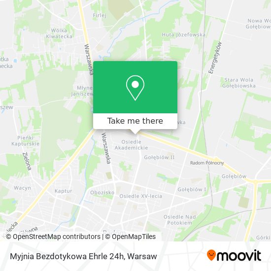 Myjnia Bezdotykowa Ehrle 24h map