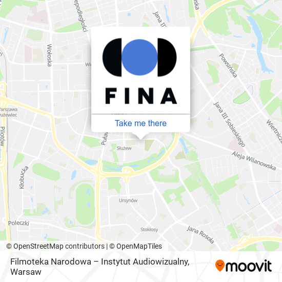 Filmoteka Narodowa – Instytut Audiowizualny map