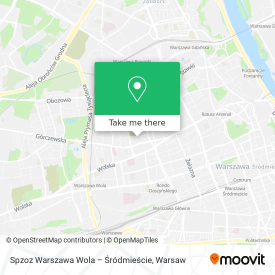 Карта Spzoz Warszawa Wola – Śródmieście