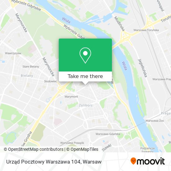 Карта Urząd Pocztowy Warszawa 104