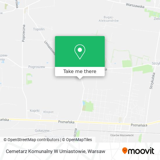 Cemetarz Komunalny W Umiastowie map