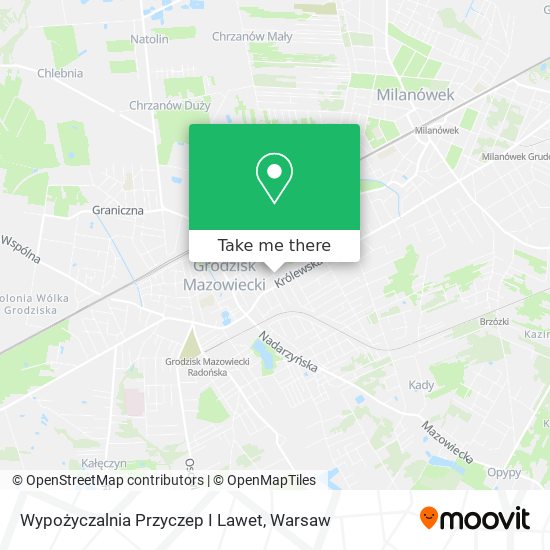 Wypożyczalnia Przyczep I Lawet map