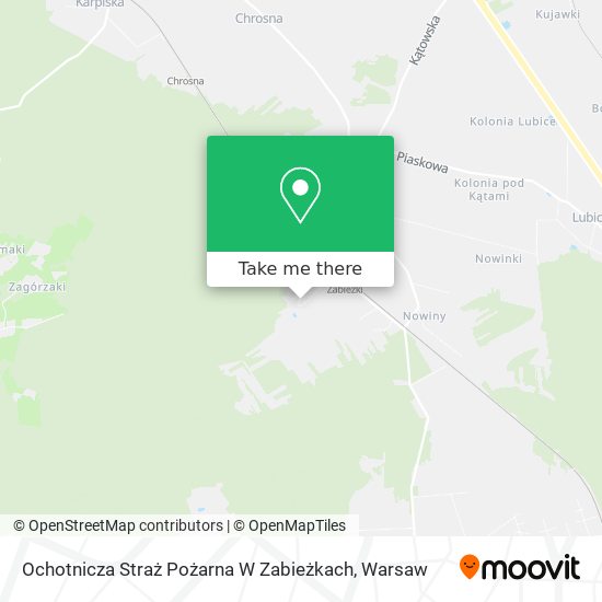 Ochotnicza Straż Pożarna W Zabieżkach map