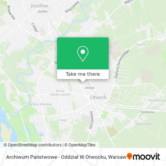 Archiwum Państwowe - Oddział W Otwocku map