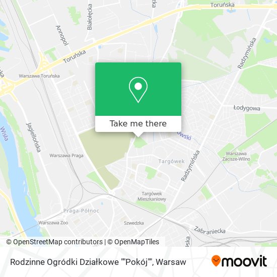 Rodzinne Ogródki Działkowe ""Pokój"" map