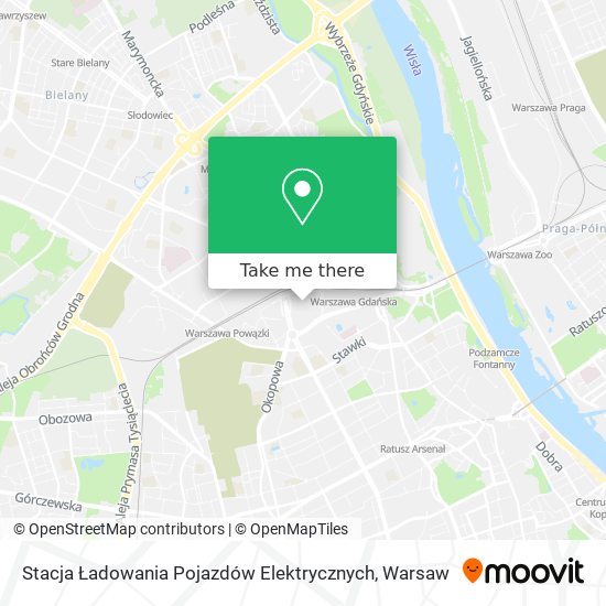 Stacja Ładowania Pojazdów Elektrycznych map