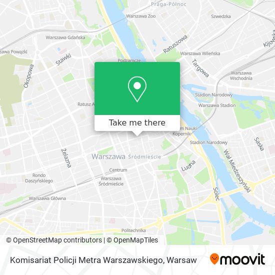 Komisariat Policji Metra Warszawskiego map