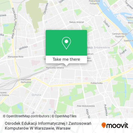 Ośrodek Edukacji Informatycznej I Zastosowań Komputerów W Warszawie map