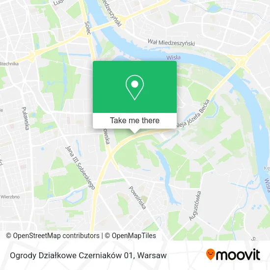 Ogrody Działkowe Czerniaków 01 map
