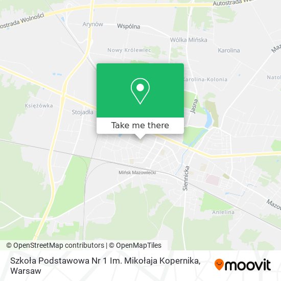 Szkoła Podstawowa Nr 1 Im. Mikołaja Kopernika map