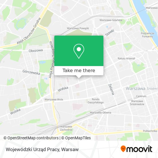 Wojewódzki Urząd Pracy map