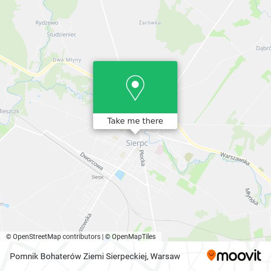 Карта Pomnik Bohaterów Ziemi Sierpeckiej