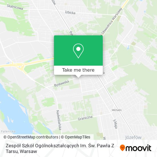 Zespół Szkół Ogólnokształcących Im. Św. Pawła Z Tarsu map