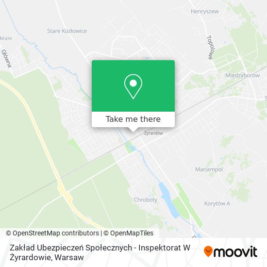 Zakład Ubezpieczeń Społecznych - Inspektorat W Żyrardowie map