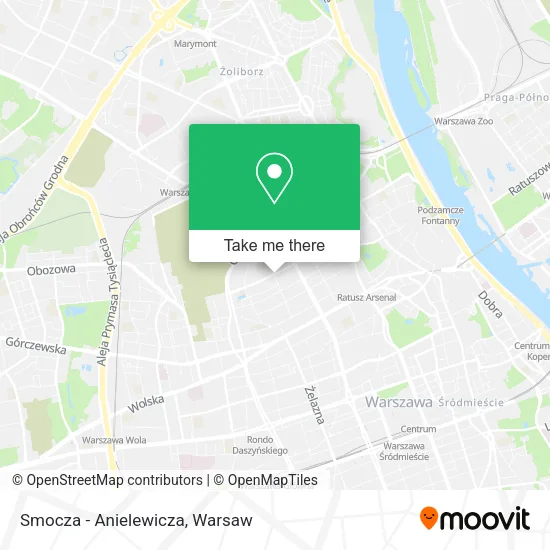 Smocza - Anielewicza map