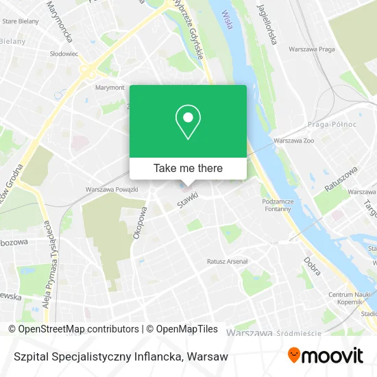 Szpital Specjalistyczny Inflancka map