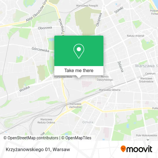 Krzyżanowskiego 01 map
