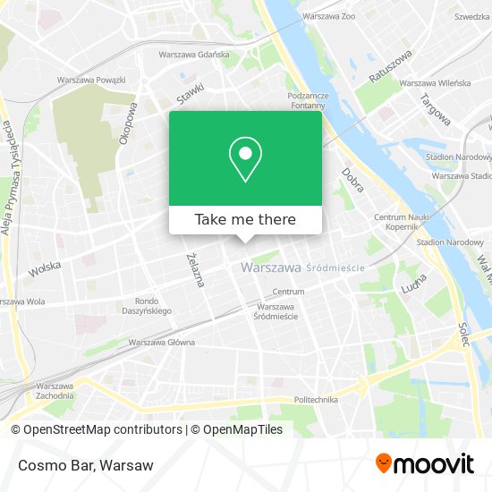 Cosmo Bar map