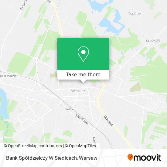 Bank Spółdzielczy W Siedlcach map