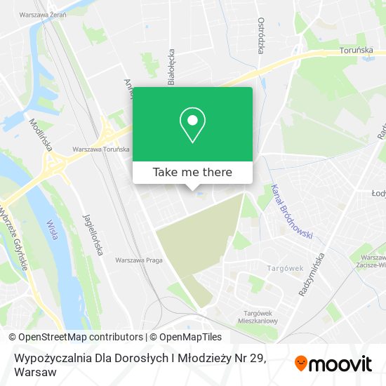 Wypożyczalnia Dla Dorosłych I Młodzieży Nr 29 map