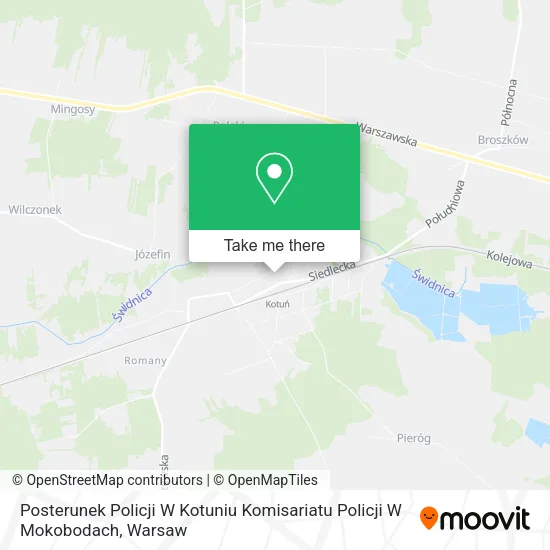Posterunek Policji W Kotuniu Komisariatu Policji W Mokobodach map