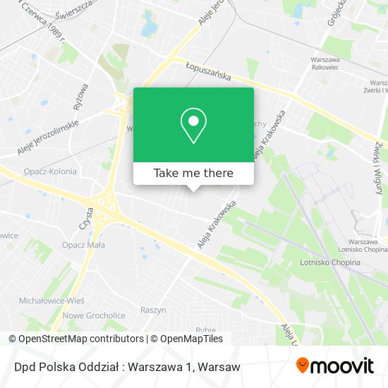 Dpd Polska Oddział : Warszawa 1 map