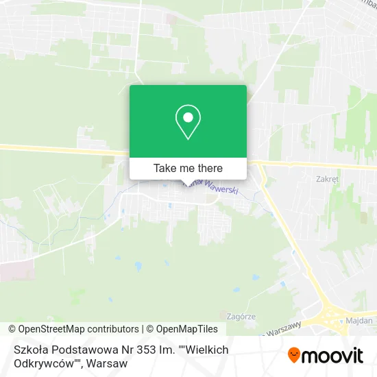 Szkoła Podstawowa Nr 353 Im. ""Wielkich Odkrywców"" map