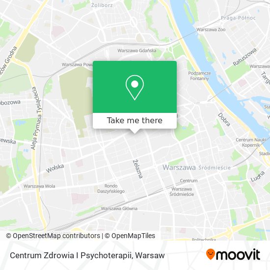 Карта Centrum Zdrowia I Psychoterapii