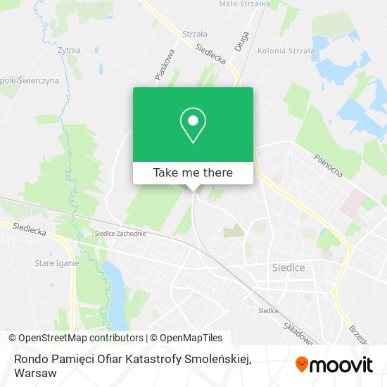 Rondo Pamięci Ofiar Katastrofy Smoleńskiej map