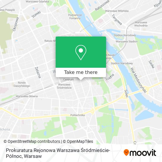 Карта Prokuratura Rejonowa Warszawa Śródmieście-Północ