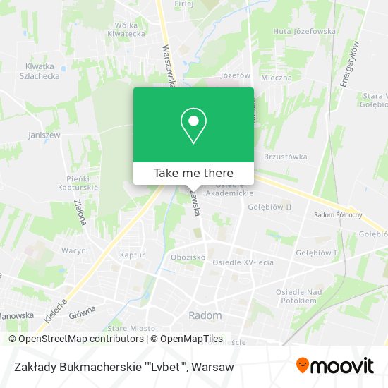 Zakłady Bukmacherskie ""Lvbet"" map